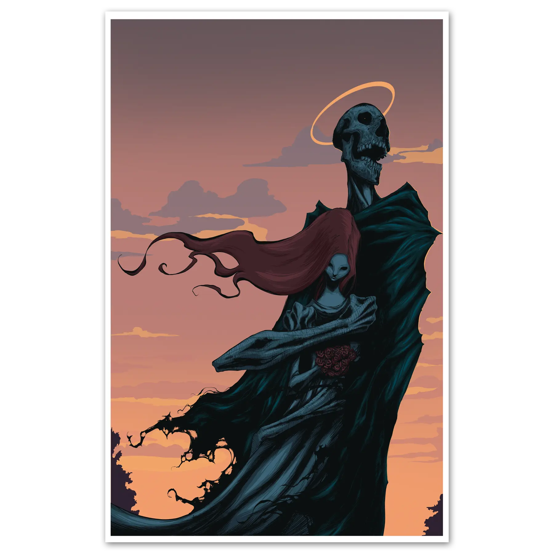 Mourning Death Variant Print Any Means Necessary Clothing