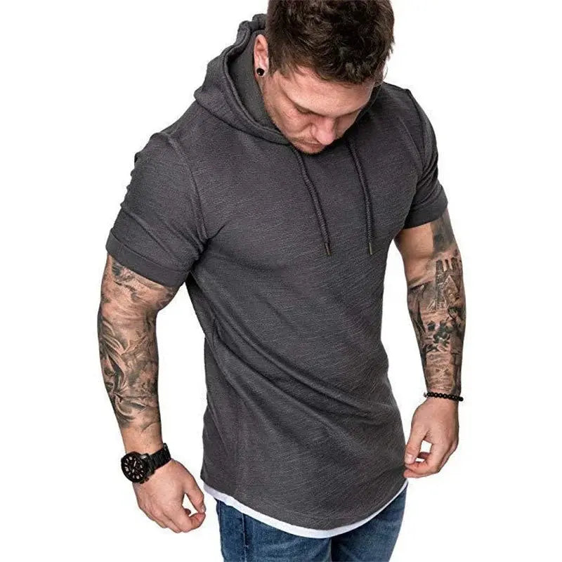 MRMT 2025 Brand New Mens Hoodies Sweatshirts Short Sleeve Men Hoodies Sweatshirt Casual Solid Color Man hoody For Male Hooded Wilderless Store