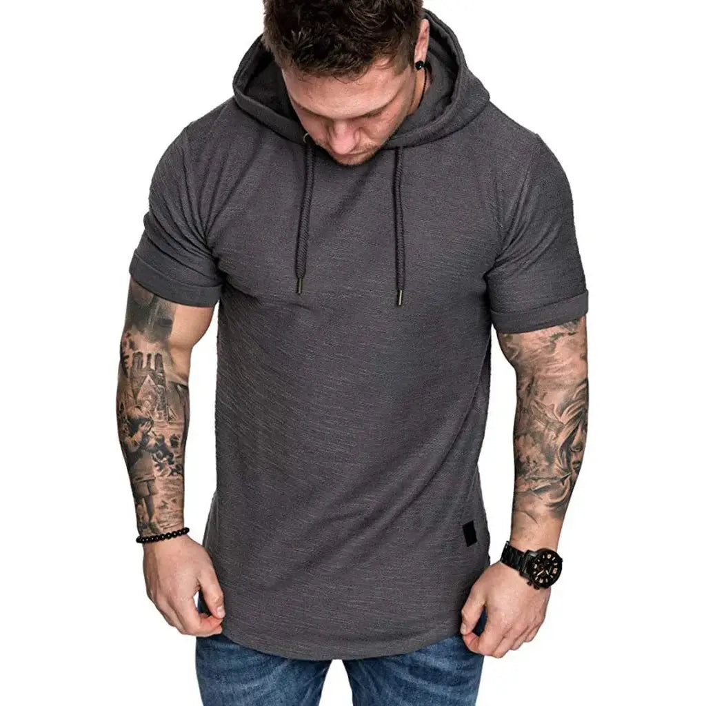 MRMT 2025 Brand New Mens Hoodies Sweatshirts Short Sleeve Men Hoodies Sweatshirt Casual Solid Color Man hoody For Male Hooded Wilderless Store