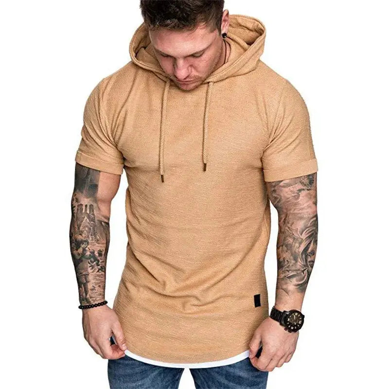 MRMT 2025 Brand New Mens Hoodies Sweatshirts Short Sleeve Men Hoodies Sweatshirt Casual Solid Color Man hoody For Male Hooded Wilderless Store