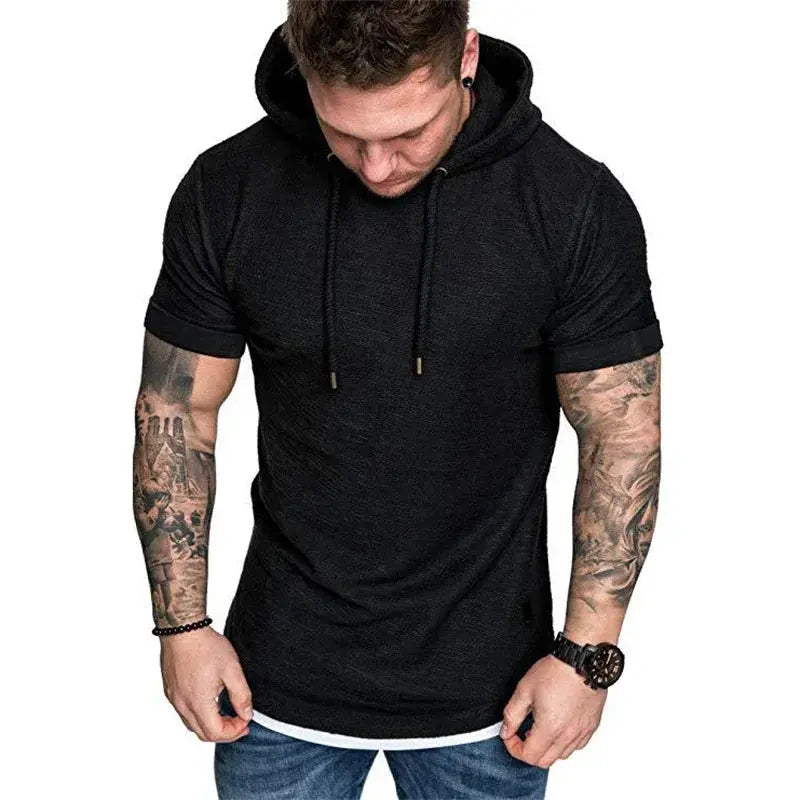 MRMT 2025 Brand New Mens Hoodies Sweatshirts Short Sleeve Men Hoodies Sweatshirt Casual Solid Color Man hoody For Male Hooded Wilderless Store
