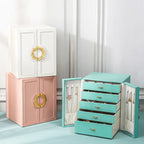 Multi-layer desktop household leather jewelry armoire nowadaysfashion