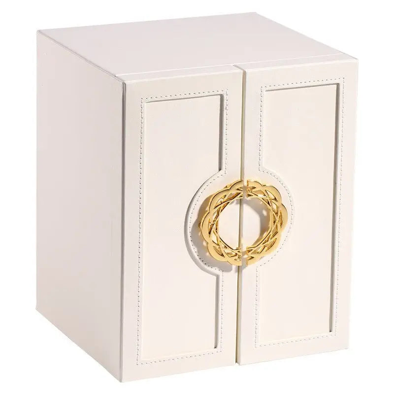 Multi-layer desktop household leather jewelry armoire nowadaysfashion