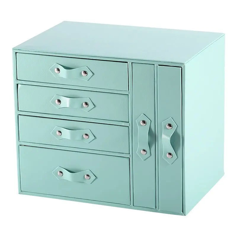 Multi-layer drawer-style fresh girl desktop jewelry armoire - Blade & Thread