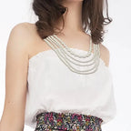 multi strand pearl necklace vintage pearl necklace nowadaysfashion