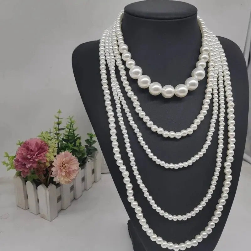 multi strand pearl necklace vintage pearl necklace nowadaysfashion