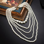 multi strand pearl necklace vintage pearl necklace nowadaysfashion