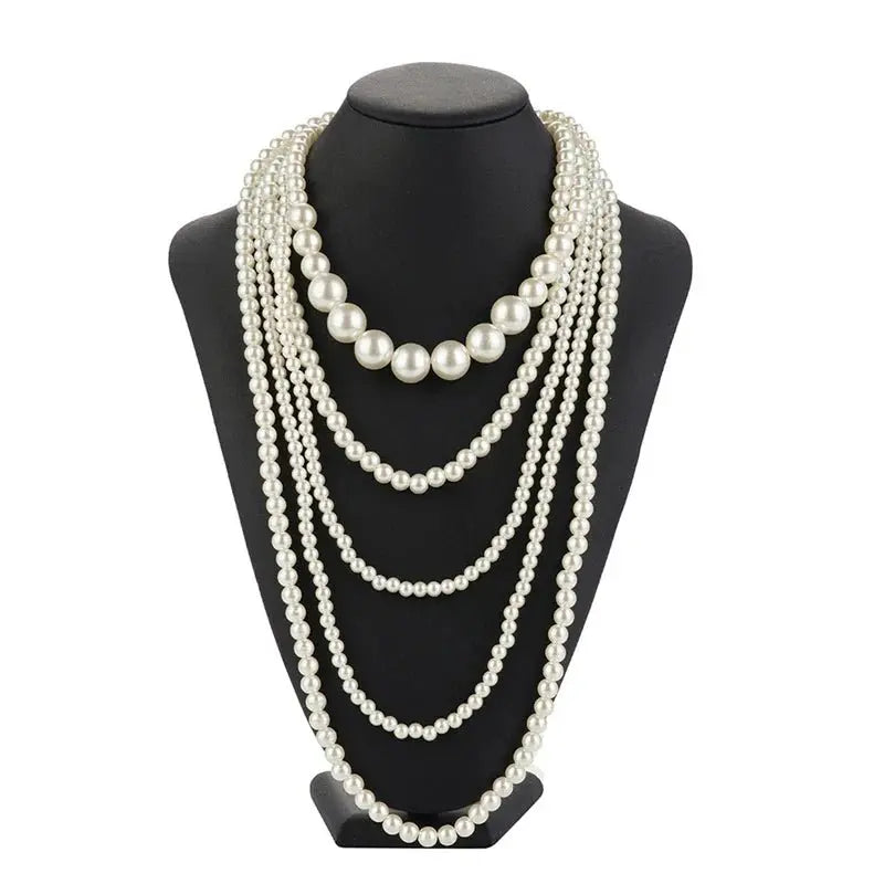 multi strand pearl necklace vintage pearl necklace nowadaysfashion
