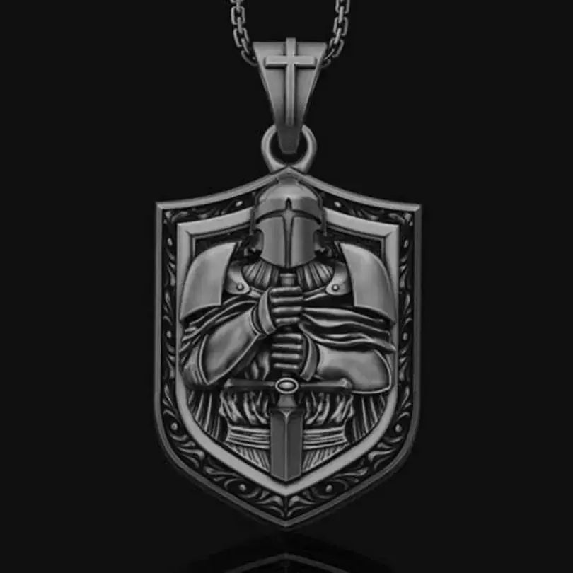 Mystic Vintage Christian Knight Crusader Pendant nowadaysfashion
