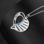 Name Necklace Personalized Birthstone Engrave Name Pendants nowadaysfashion