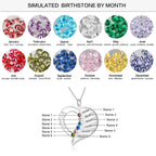 Name Necklace Personalized Birthstone Engrave Name Pendants nowadaysfashion