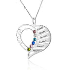 Name Necklace Personalized Birthstone Engrave Name Pendants nowadaysfashion