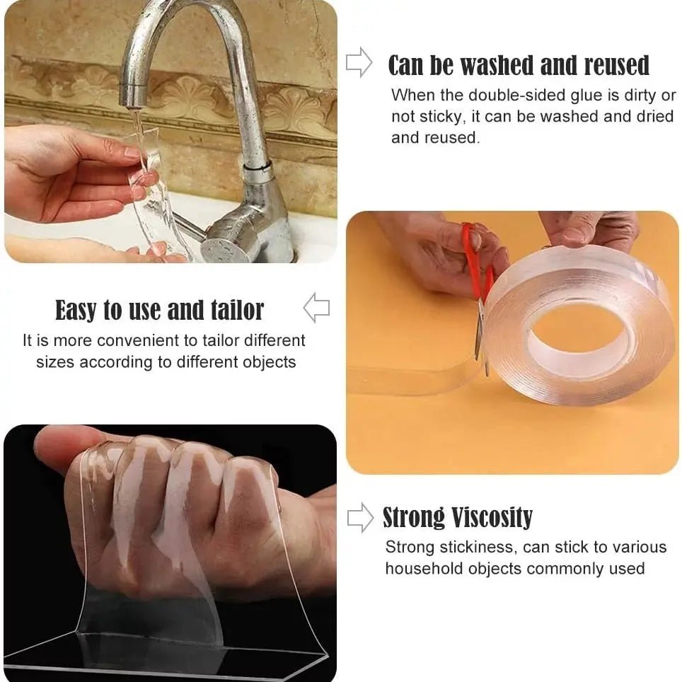Nano Tape Double Sided Tape Transparent - Blade & Thread
