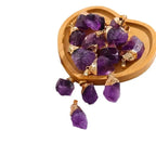 Natural amethyst gold-plated pendant nowadaysfashion