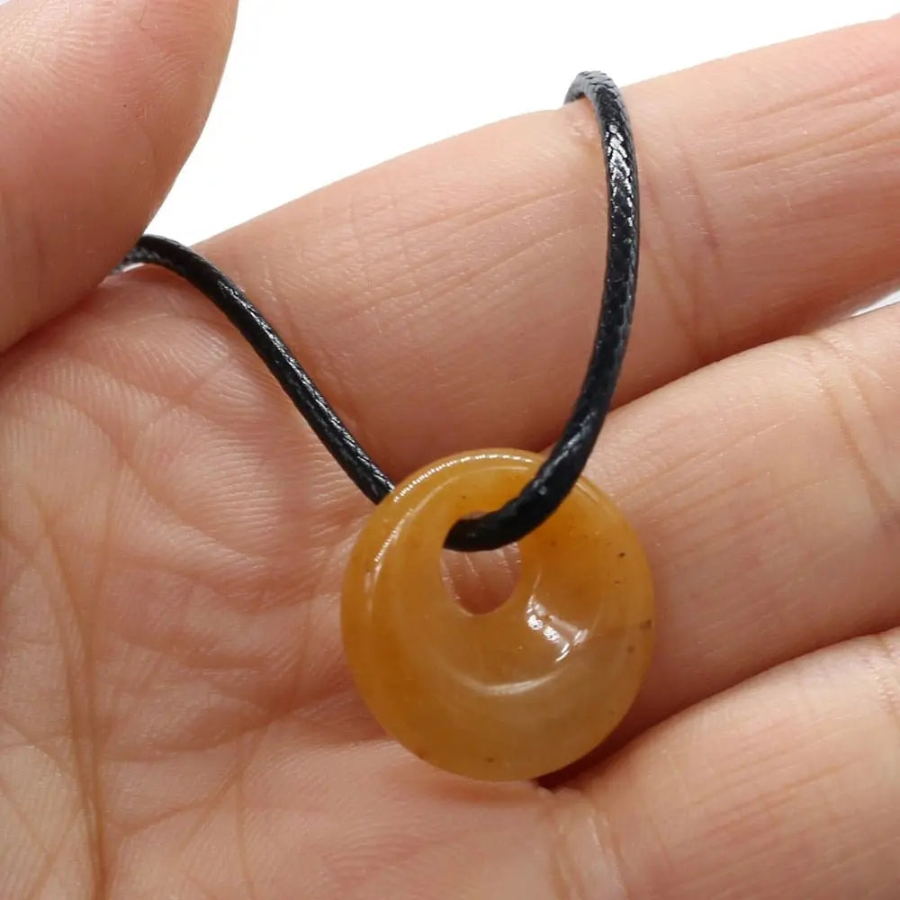 Natural Malachites Rose Quartzs Pendant Necklace Simple Stylish Pendant Necklace - Blade & Thread