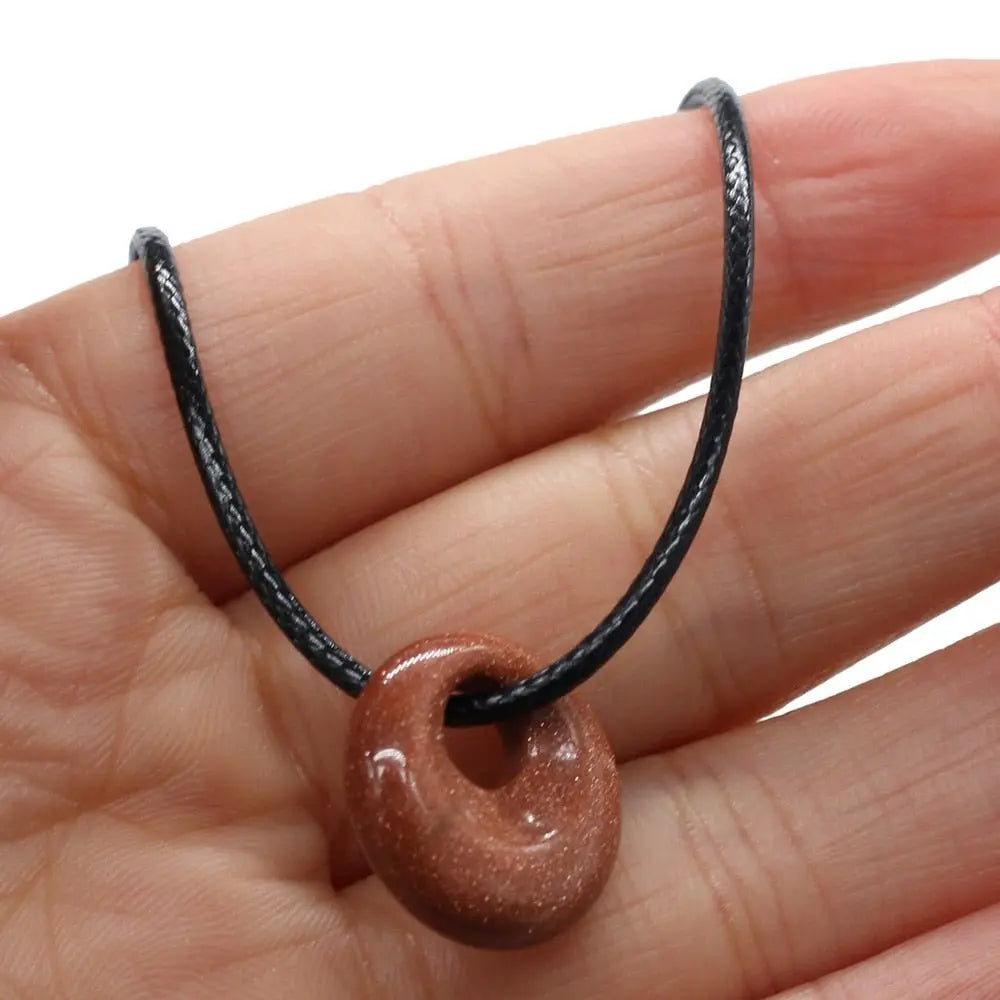 Natural Malachites Rose Quartzs Pendant Necklace Simple Stylish Pendant Necklace nowadaysfashion