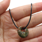 Natural Malachites Rose Quartzs Pendant Necklace Simple Stylish Pendant Necklace nowadaysfashion