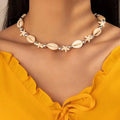Natural Shell Choker Necklace Collar Necklace Seashell Choker Necklace nowadaysfashion