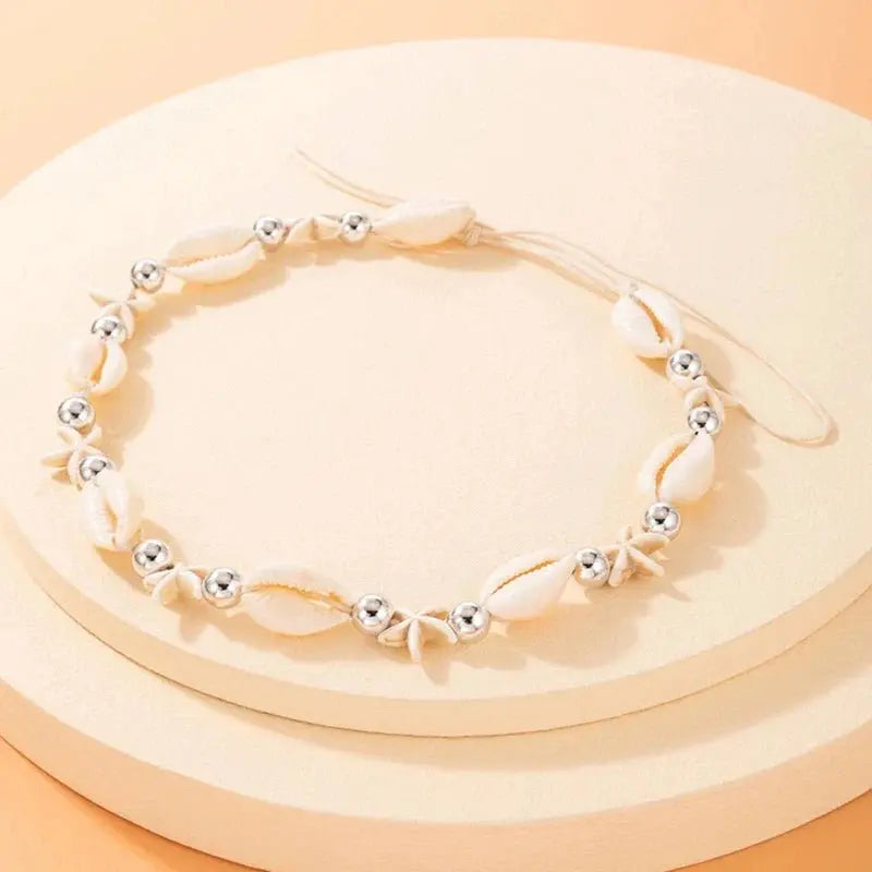Natural Shell Choker Necklace Collar Necklace Seashell Choker Necklace - Blade & Thread