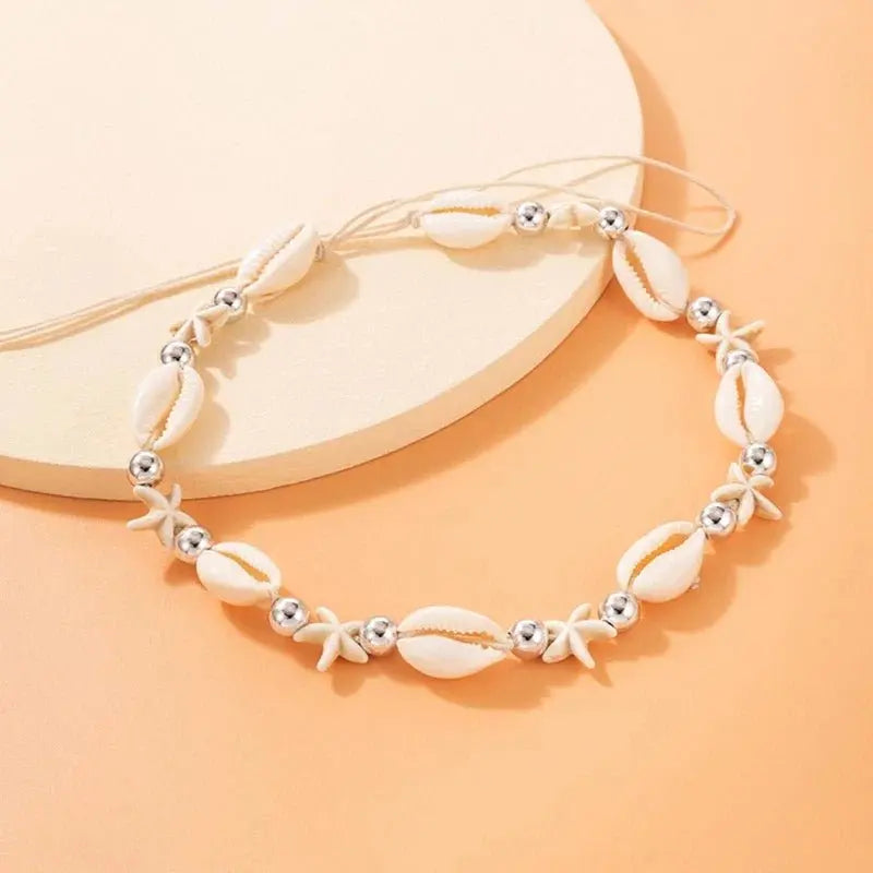 Natural Shell Choker Necklace Collar Necklace Seashell Choker Necklace - Blade & Thread