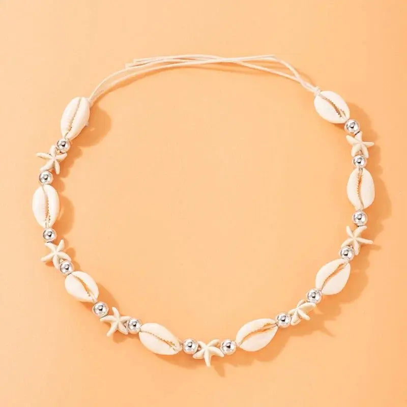 Natural Shell Choker Necklace Collar Necklace Seashell Choker Necklace - Blade & Thread