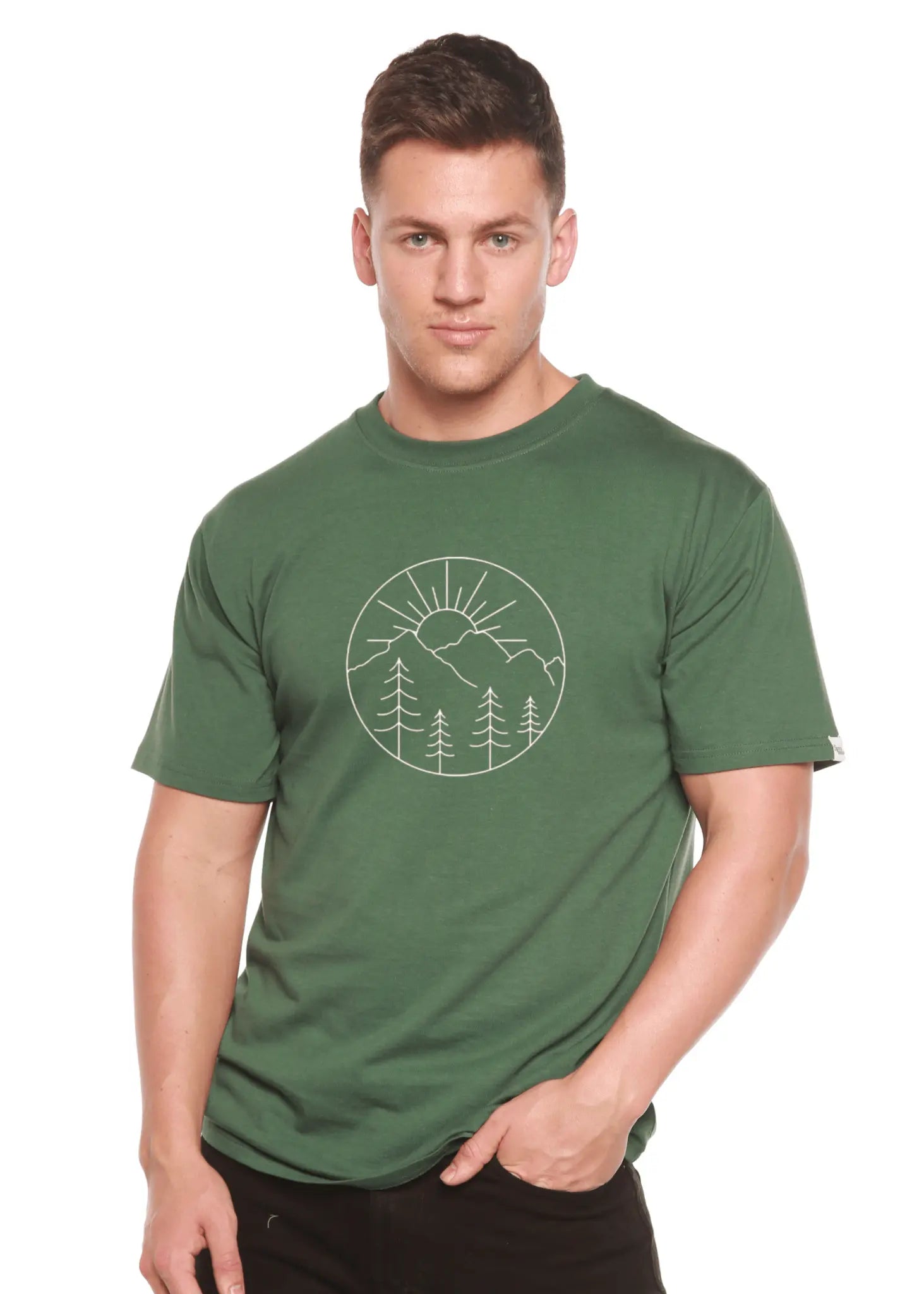 Nature Lover Hike Men's Bamboo Viscose/Organic Cotton Short Sleeve Graphic T-Shirt - Blade & Thread