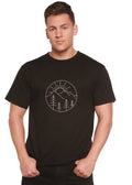 Nature Lover Hike Men's Bamboo Viscose/Organic Cotton Short Sleeve Graphic T-Shirt Spun Bamboo