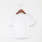Navel-baring short-sleeved tight-fitting top nowadaysfashion