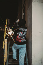 Neck Snap Pullover Hoodie Any Means Necessary Clothing