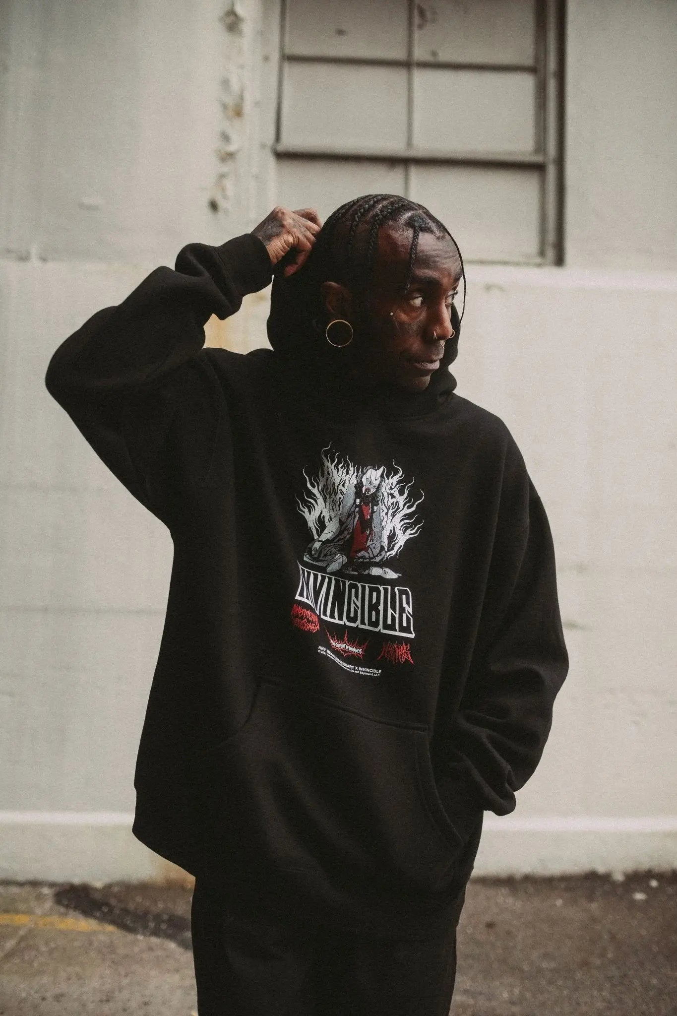Neck Snap Pullover Hoodie - Blade & Thread
