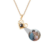 Necklace Round Heart Pendant Romantic Memory Projection Necklaces nowadaysfashion