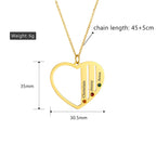 Necklace that can customize birthstone and name For Women ManCouple Gift nowadaysfashion