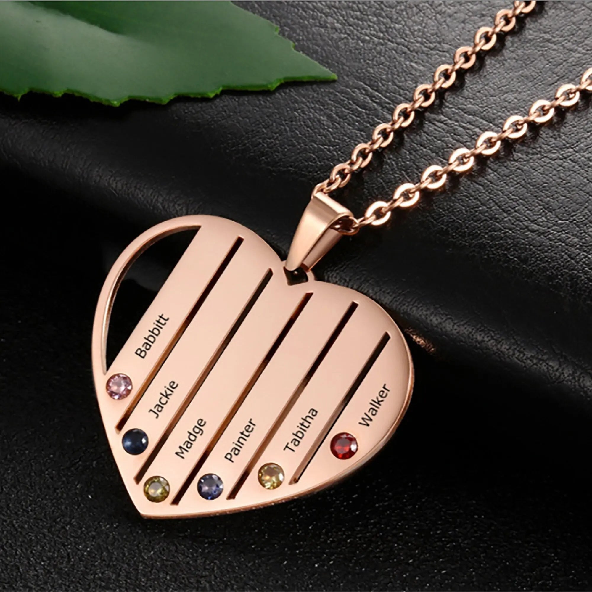 Necklace that can customize birthstone and name For Women ManCouple Gift nowadaysfashion
