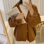 New 2021 Winter Spring Women's Sweaters V-Neck Buttons Cardigans nowadaysfashion