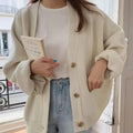 New 2021 Winter Spring Women's Sweaters V-Neck Buttons Cardigans nowadaysfashion