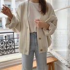New 2021 Winter Spring Women's Sweaters V-Neck Buttons Cardigans nowadaysfashion