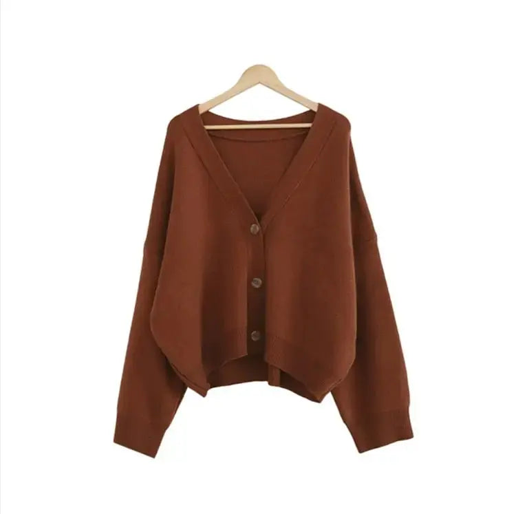 New 2021 Winter Spring Women's Sweaters V-Neck Buttons Cardigans nowadaysfashion