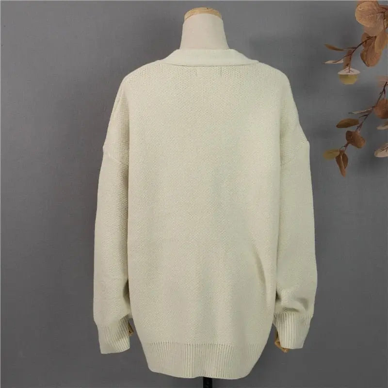 New 2021 Winter Spring Women's Sweaters V-Neck Buttons Cardigans nowadaysfashion
