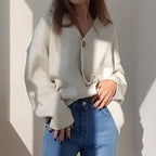 New 2021 Winter Spring Women's Sweaters V-Neck Buttons Cardigans nowadaysfashion