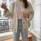 New 2021 Winter Spring Women's Sweaters V-Neck Buttons Cardigans nowadaysfashion