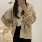 New 2021 Winter Spring Women's Sweaters V-Neck Buttons Cardigans nowadaysfashion