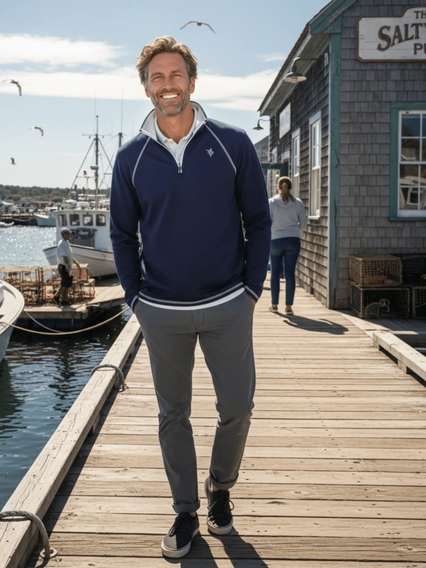 New Harbor Quarter Zip Effortless Comfort - Blade & Thread