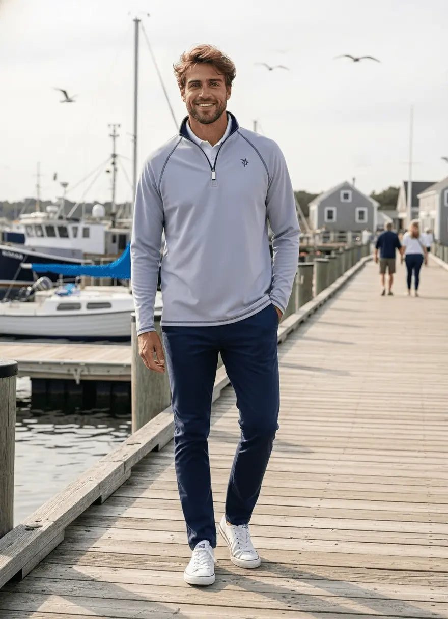 New Harbor Quarter Zip Effortless Comfort - Blade & Thread