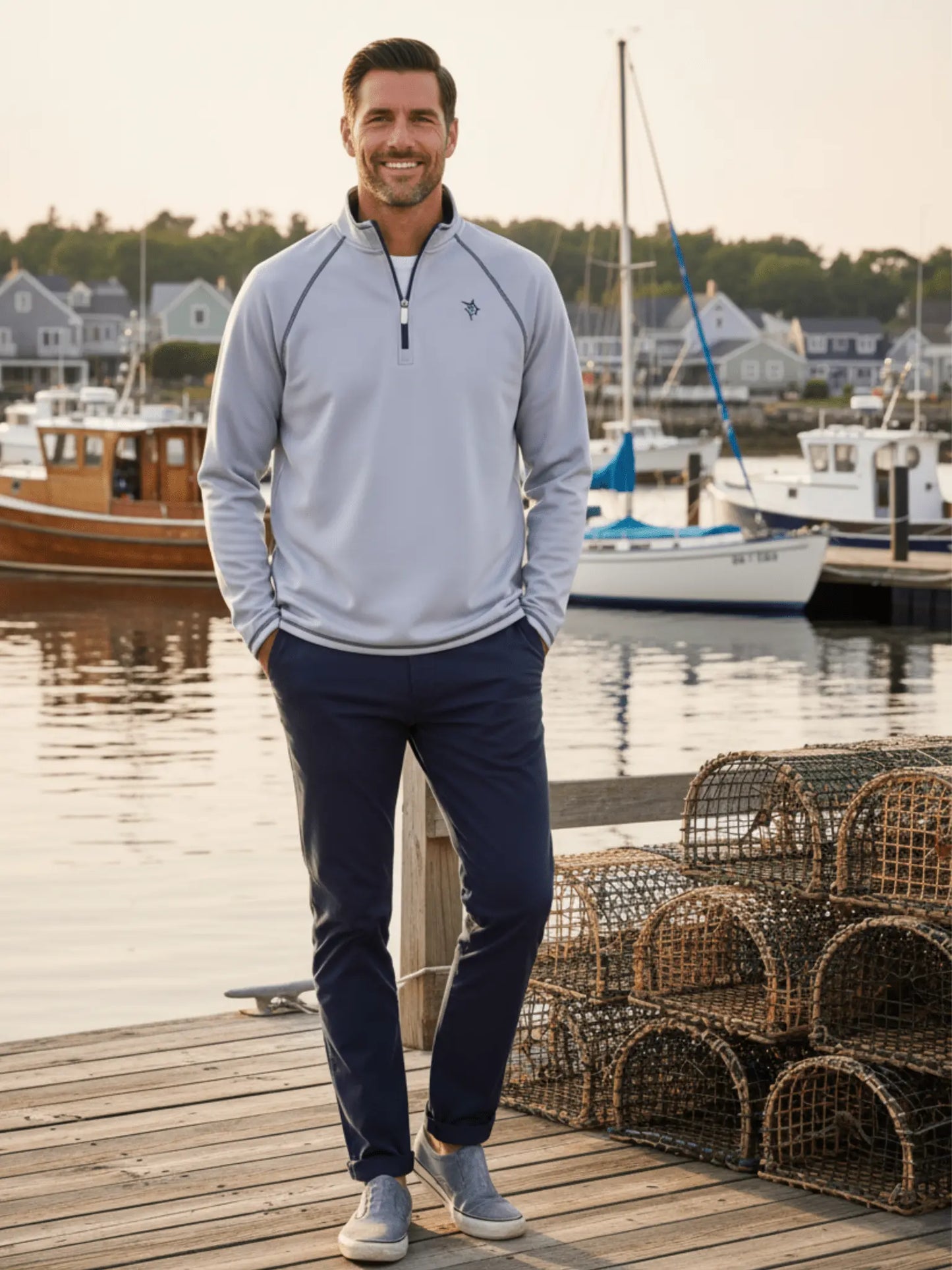 New Harbor Quarter Zip Effortless Comfort - Blade & Thread