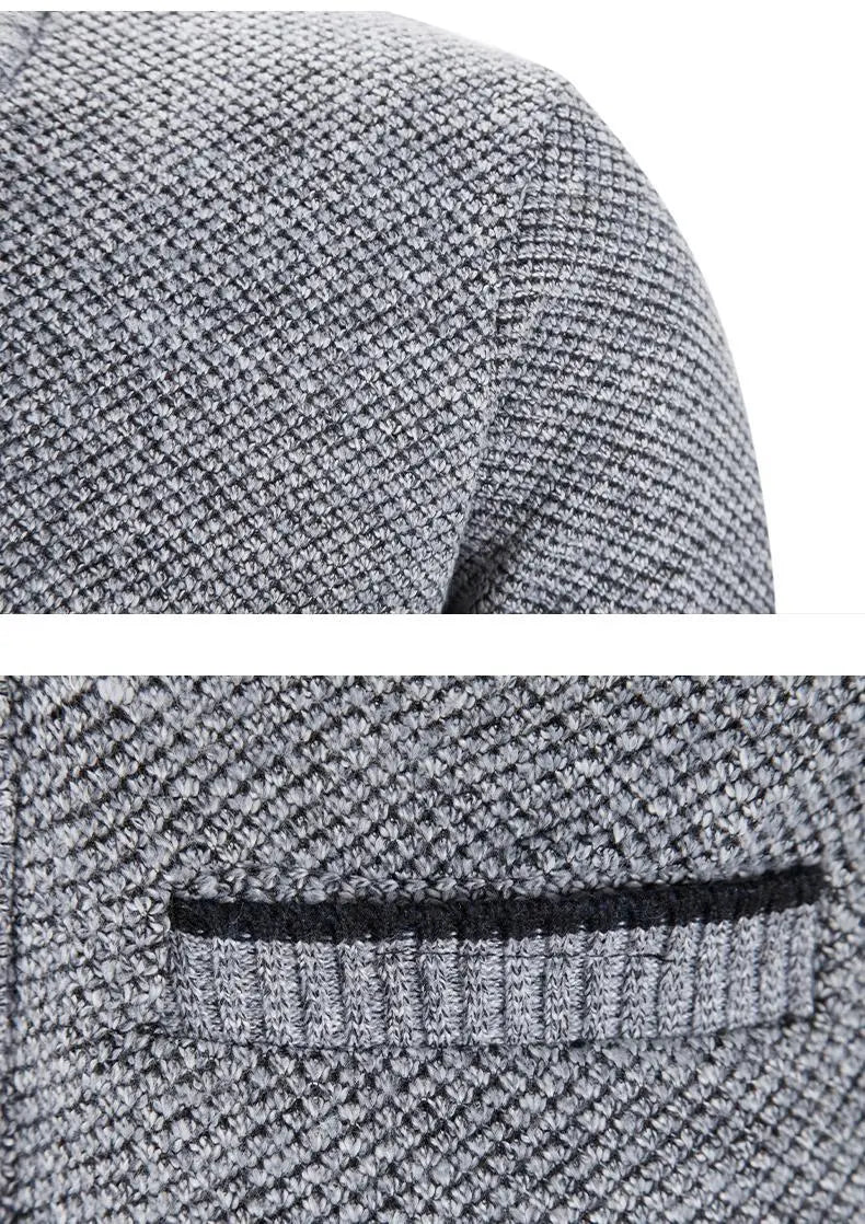 New Sweaters Coats Men Winter Thicker Knitted Cardigan Sweatercoats - Blade & Thread