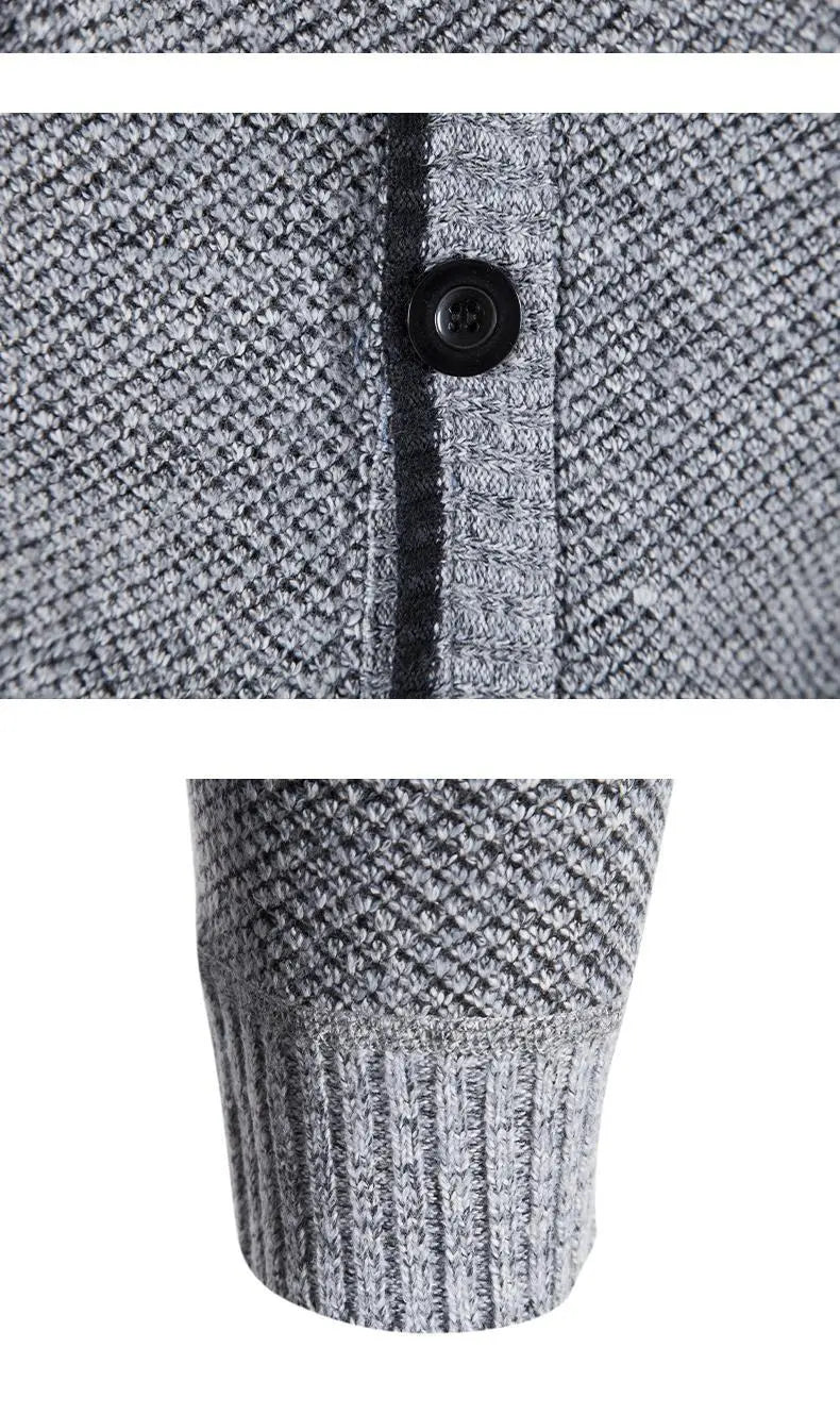 New Sweaters Coats Men Winter Thicker Knitted Cardigan Sweatercoats - Blade & Thread