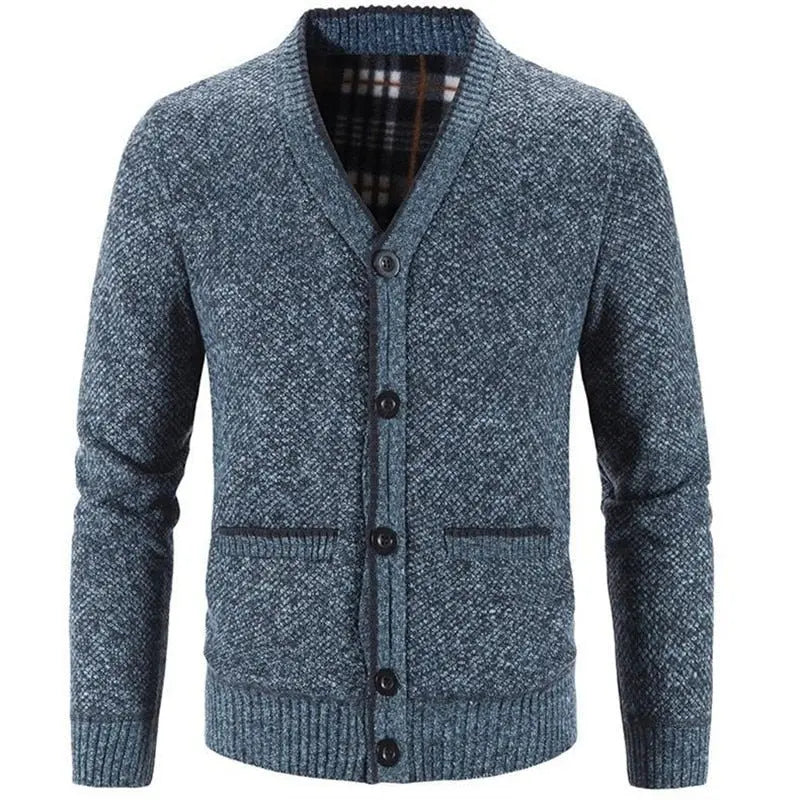 New Sweaters Coats Men Winter Thicker Knitted Cardigan Sweatercoats - Blade & Thread