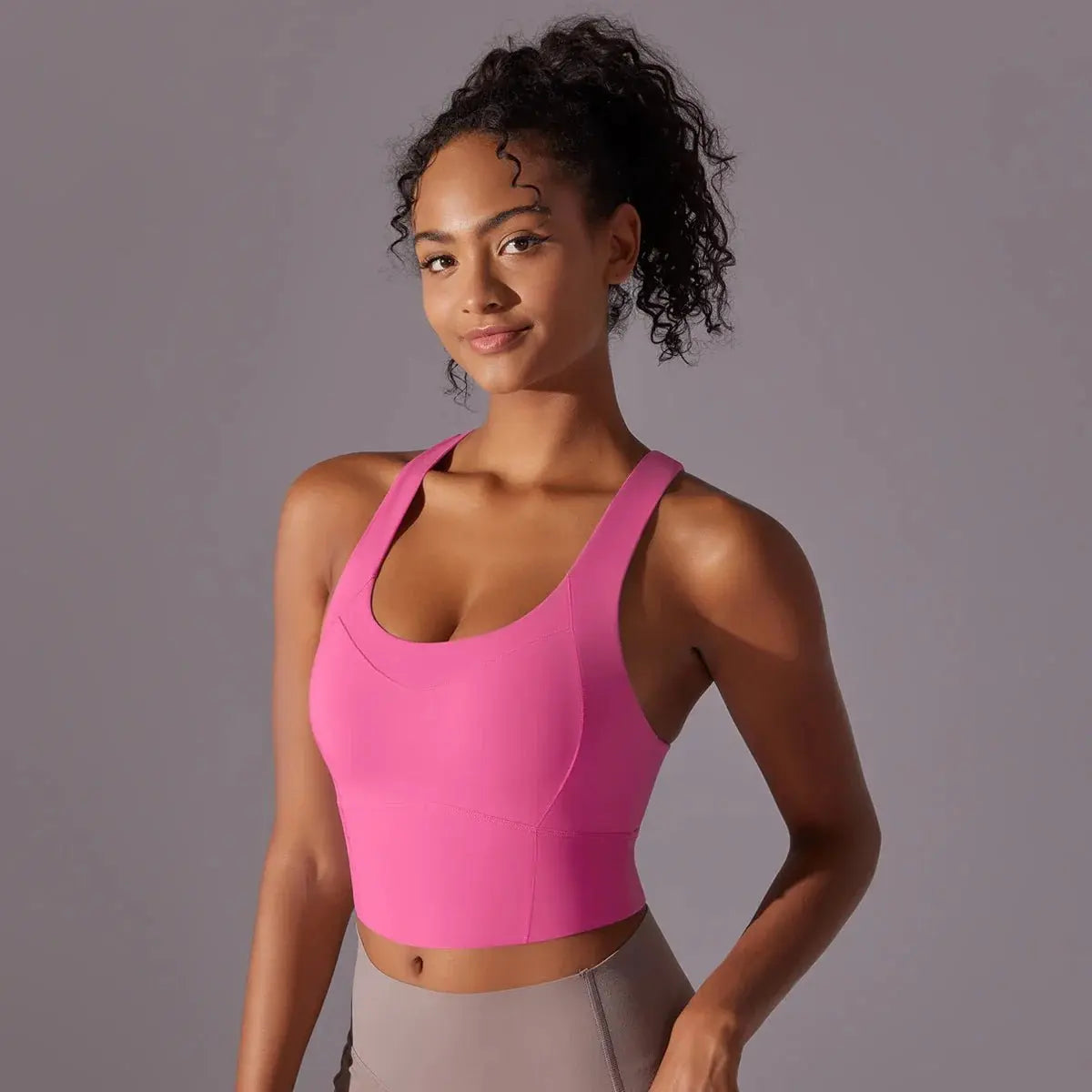 Nylon Sexy Women's Sports Bra Top Women Tight Elastic Gym Sport Yoga Bras - Blade & Thread