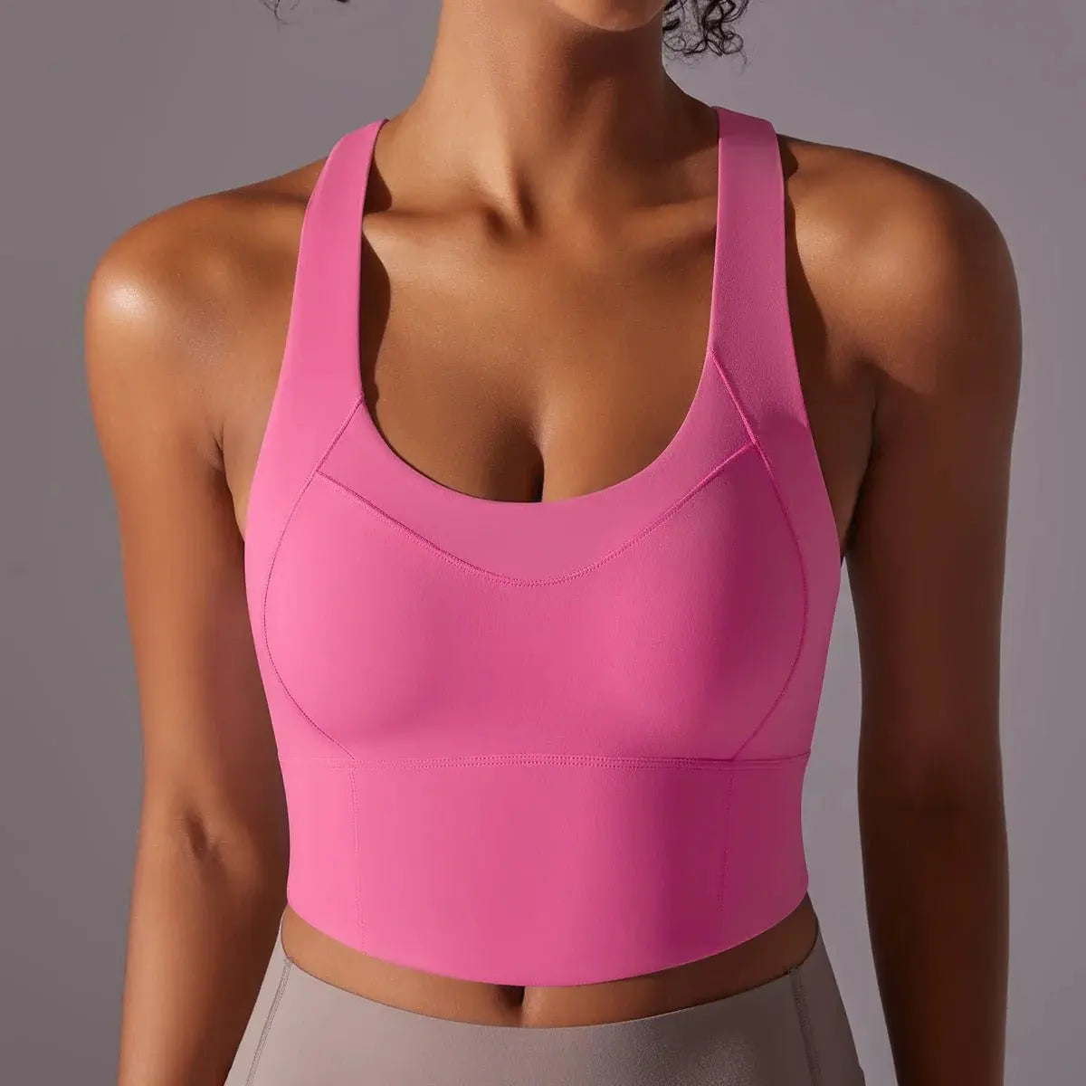 Nylon Sexy Women's Sports Bra Top Women Tight Elastic Gym Sport Yoga Bras - Blade & Thread