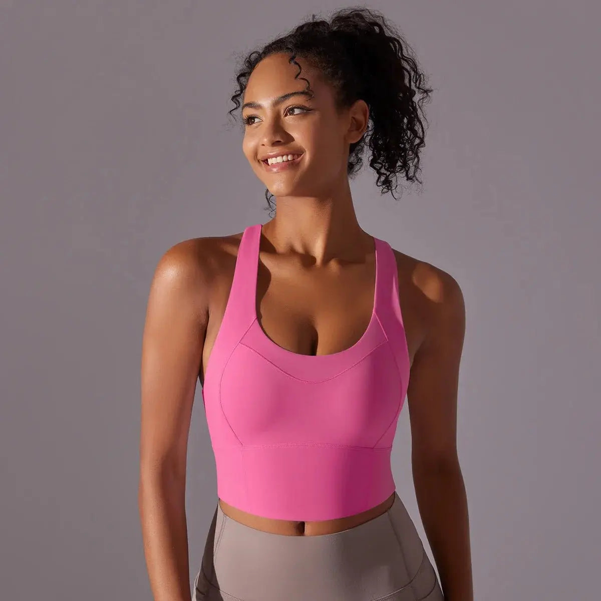 Nylon Sexy Women's Sports Bra Top Women Tight Elastic Gym Sport Yoga Bras - Blade & Thread